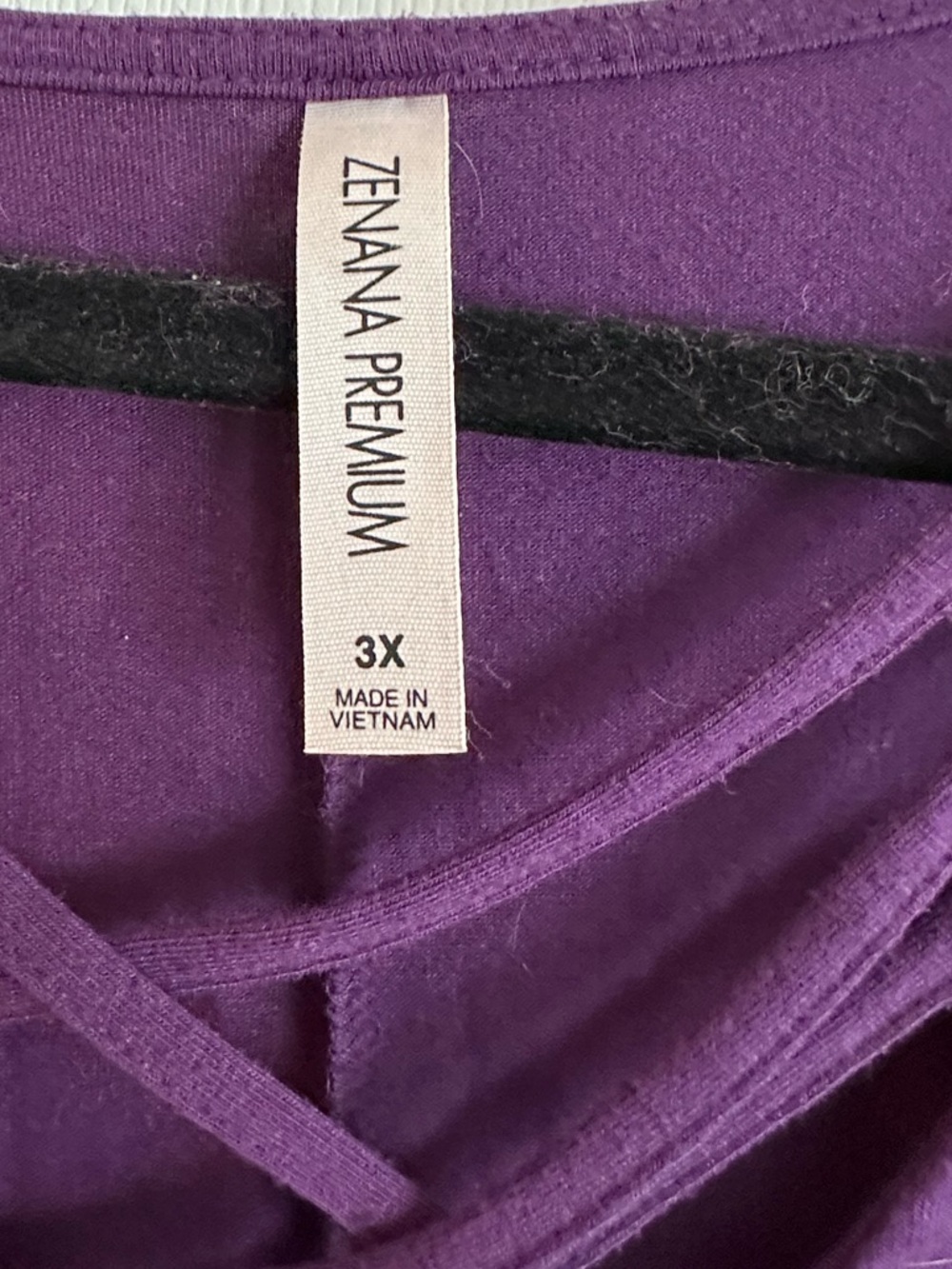 Zenana Outfitters Purple Lattice V-Neck Tunic - Picture 2 of 7